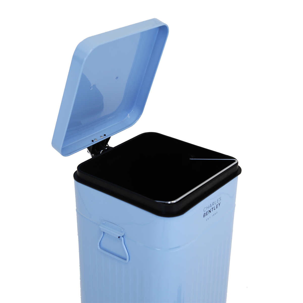 Charles Bentley 30 Litre Steel Square Retro Kitchen Pedal Waste Bin eBay