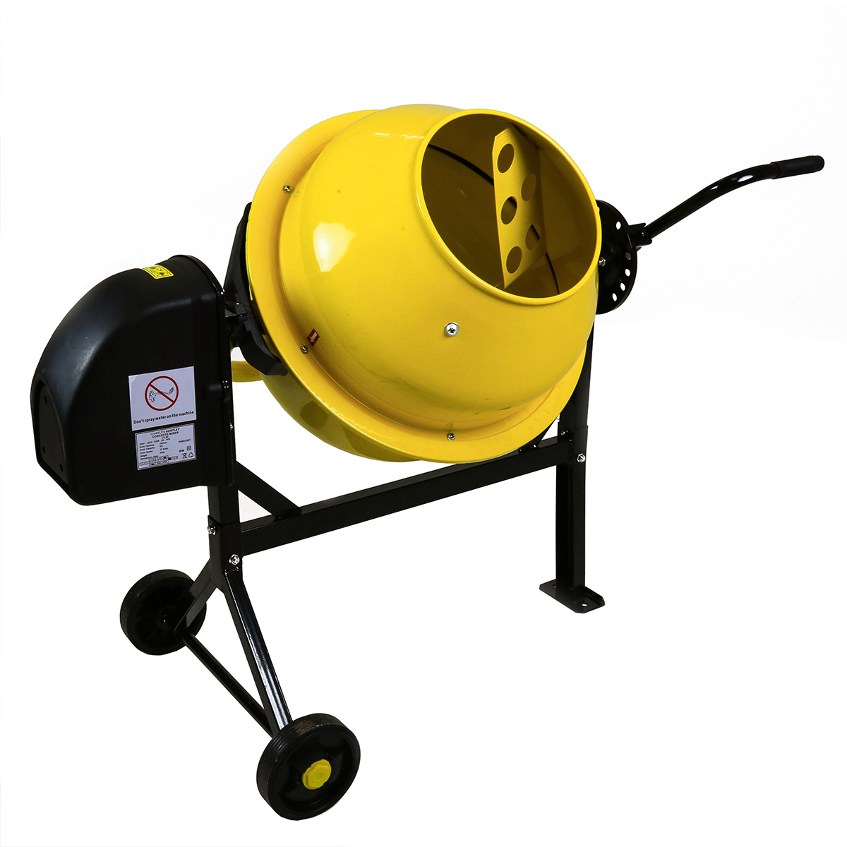 Charles Bentley Cement Mixer with Wheels 63 Ltr 230V 220W