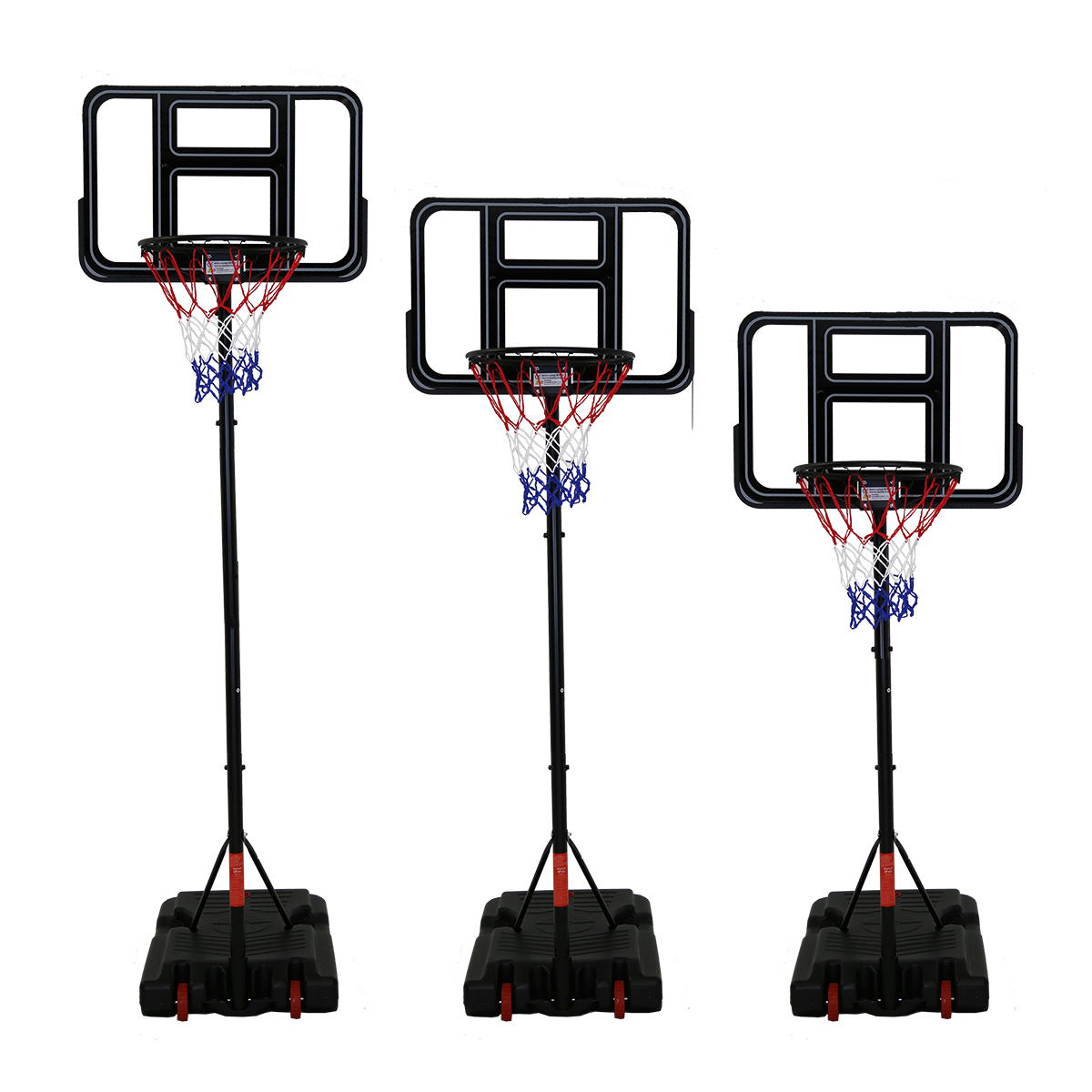 Basketball Net Height Adjustable 205305cm 3 Meter Hoop Weighted