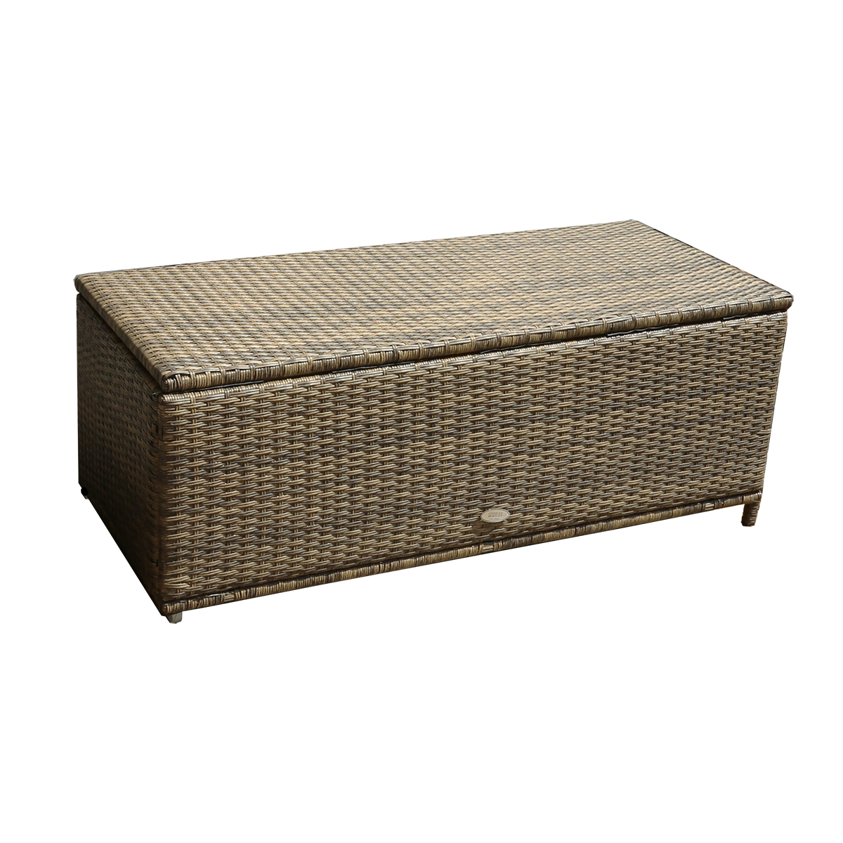 CHARLES BENTLEY RATTAN Wicker Outdoor Patio Garden Storage Box Grey