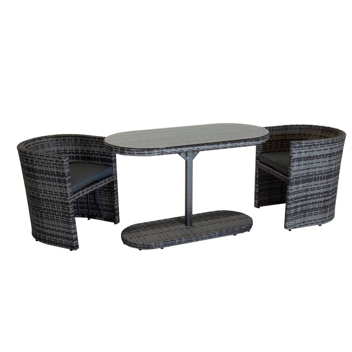 Charles Bentley St Tropez 4 Seater Rattan Lounge Set Patio