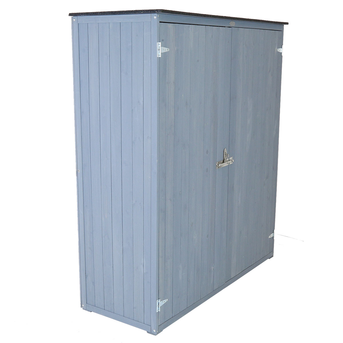 charles bentley fsc garden chest storage shed h155 x l55 x