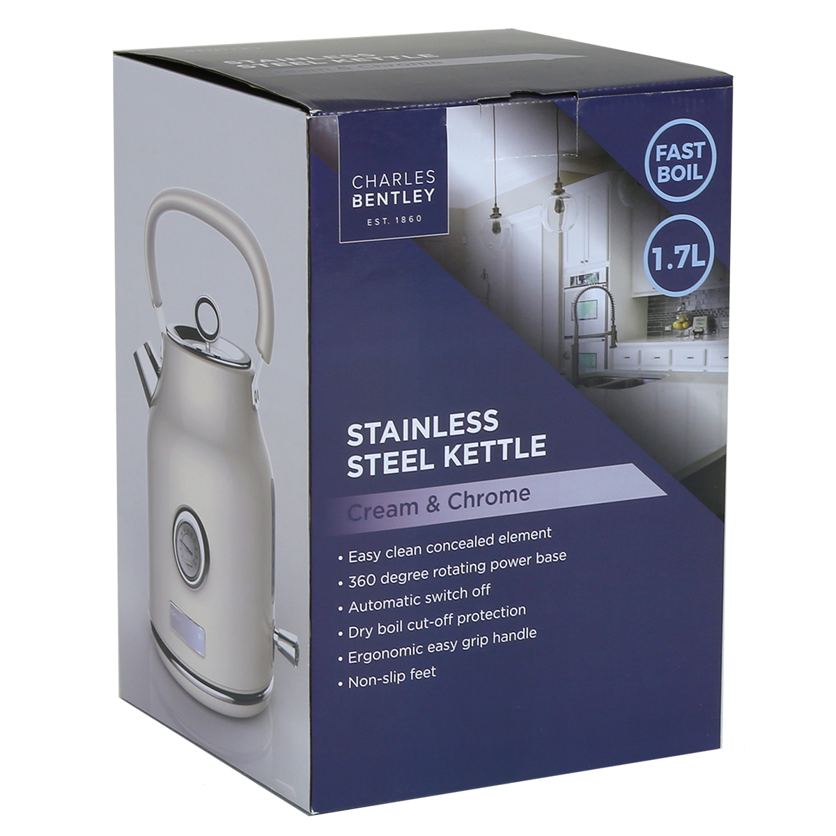 Charles Bentley 1.7L Stainless Steel Kettle | eBay